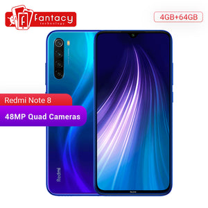 New Global ROM Xiaomi Redmi Note 8 4GB 64GB 48MP Quad Camera Smartphone Snapdragon 665 Octa Core 6.3" FHD Screen 4000mAh